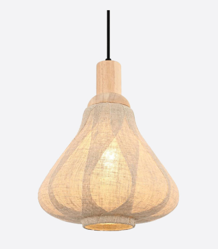 WOOD MADE HANGING LIGHT IN WOODEN FINISH-1