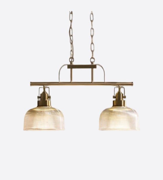 FROSTED DUALASTIC METALLIC HANGING LAMP