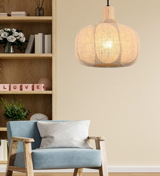 WOOD MADE HANGING LIGHT IN WOODEN FINISH-2