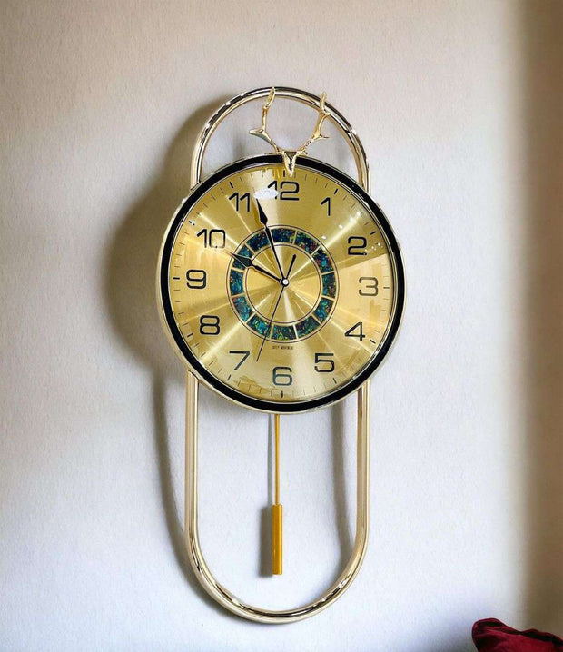 Imported Wall Clock-2 (GOLD)