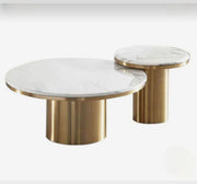 CLASSIC GOLDEN FINISH CENTER TABLES COMBO