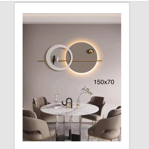 Imported Metal Wall Art With LED Control Remote