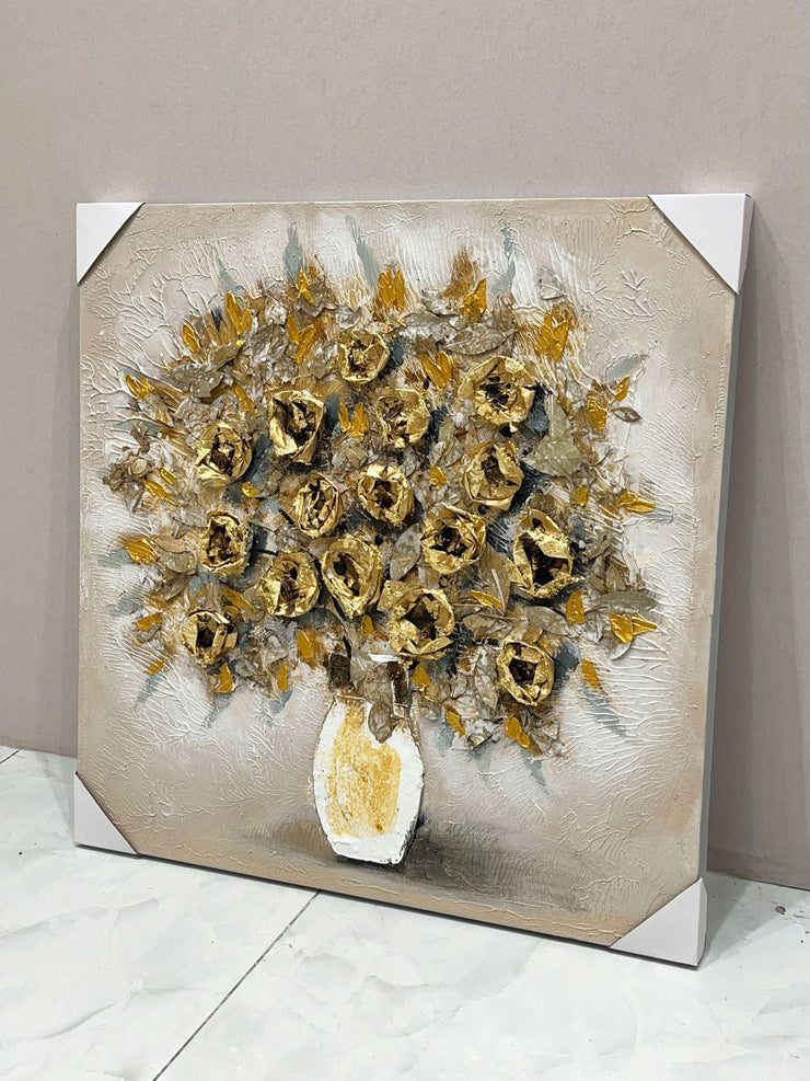 3D Embossed Canvas Painting-3