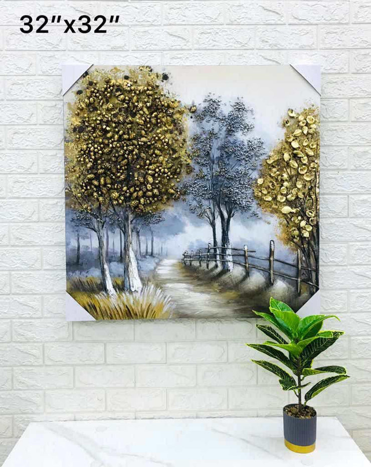 3D Embossed Canvas Painting-5