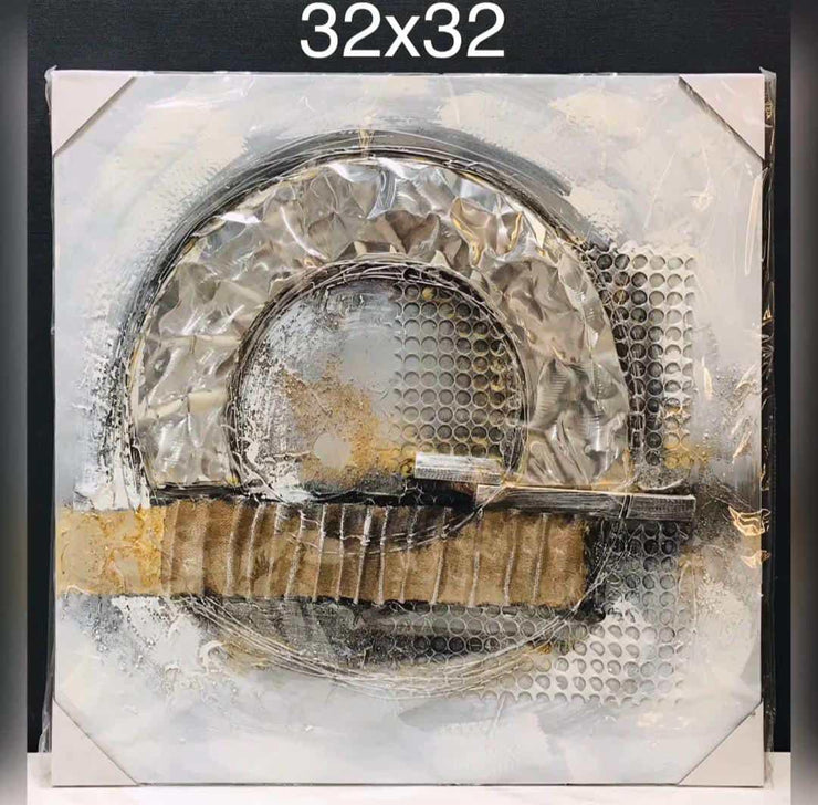 3D Embossed Canvas Painting-6