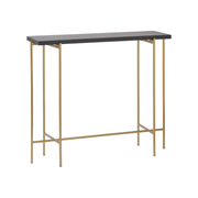 Modern Luxury Console Table With Black Marble Top
