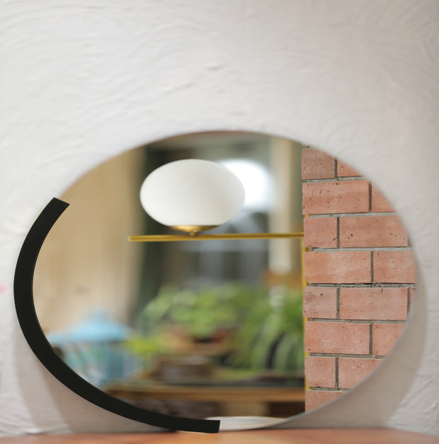 Aesthetic Gold AND black wall mirror