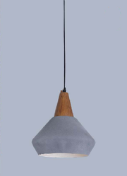 RITZY GREY AND WHITE HANGING LIGHT