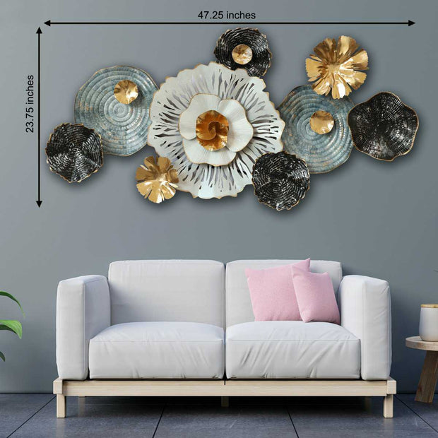 FLORID MULTI-COLORED METAL WALL DÉCOR