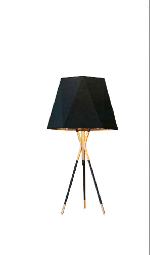 FLAWLESSLY MODISH BLACK AND GOLD TABLE LAMP