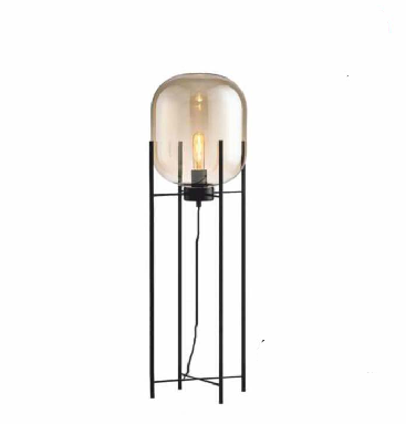 FETCHING QUARANGLE FLOOR LAMP WITH A VINTAGE FINISH