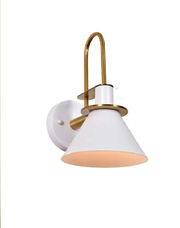 RYTHYM WHITE AND MATTE GOLD WALL LAMP