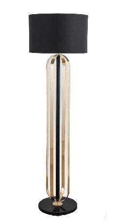 BEWITCHING BLACK AND GOLDEN FLOOR LAMPS WITH A MODISH FINISH