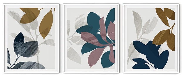 UNIQUE ABSTRACT PICTURE MODERN GRAPHICS FRAMES WITH GLASS- SET OF 3 (1) BY ALEXANDER A. PARKS