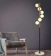 CONTEMPORARY FLOOR LAMP WITH A METAL STAND