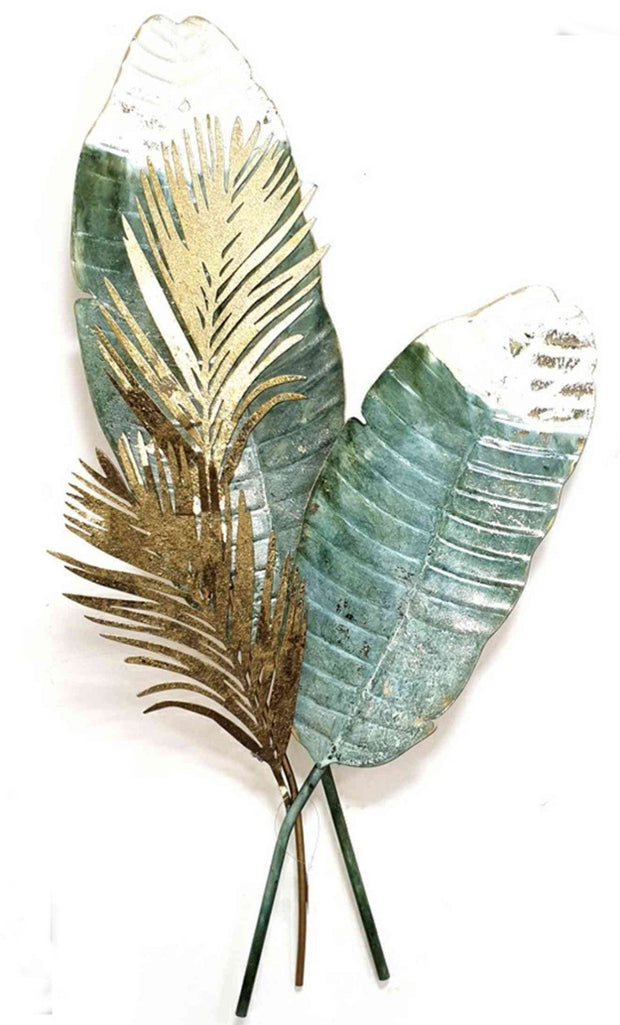 MULTI COLORED FEATHER SHAPED WALL DECOR