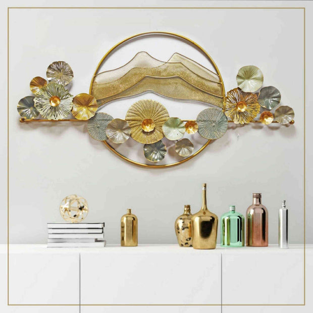 GOLDEN AND SILVER EXQUISiTE SCENERY WALL DECOR