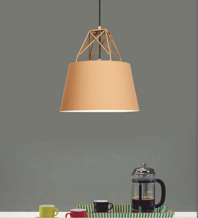 MATTE BEIGE AND WHITE HANGING LIGHT