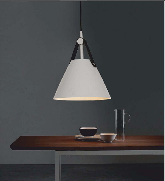 CONOID GREY AND WHITE PENDENT HANGING LIGHT
