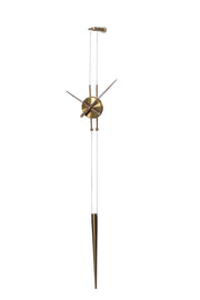 CRAFTED DABBLE SIDED ROMAN STYLE BRASS WALL CLOCK