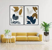 UNIQUE ABSTRACT PICTURE MODERN GRAPHICS FRAMES WITH GLASS -SET OF 2 (1) By Alexander A. Parks